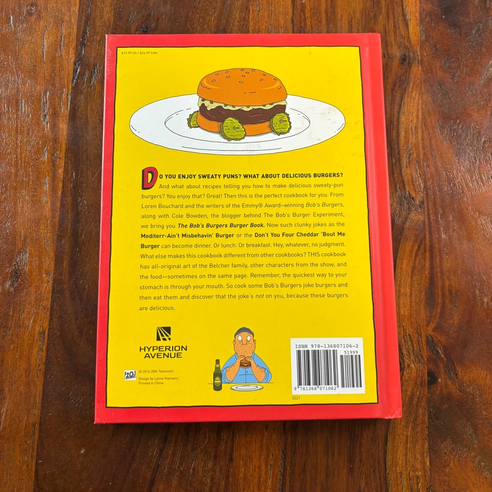 The Bobs Burgers Burger Book Real Recipes for Joke Burgers Hardcover - Picture 4 of 8